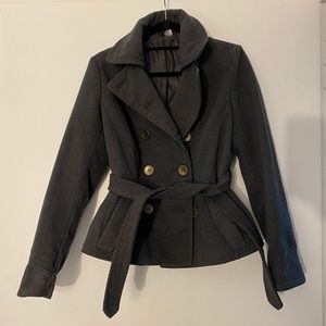Dark gray coat
